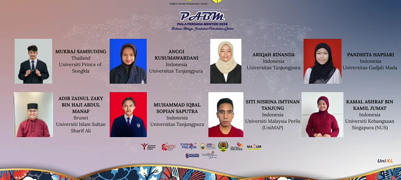 Mahasiswa FKIP Untan Finalis Pidato Internasional Piala PM Malaysia 2026